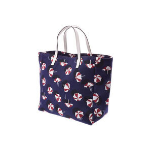 Gucci Canvas Tote Navy Umbrella Blue Bag